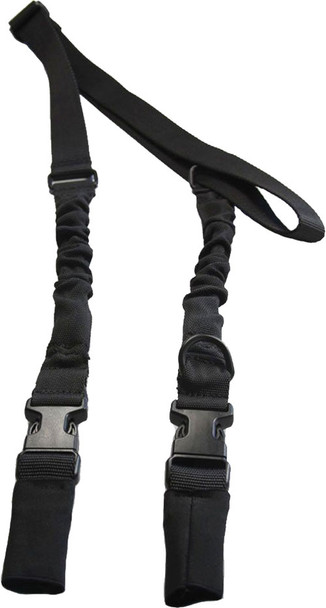 J&E Machine Tech TS-SL7B Heavy Duty Single Point Sling - Black Nylon Webbing for AR-15