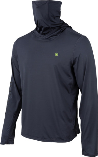 Beretta Keys Flex Hoodie - X-Large Charcoal Cotton Long Sleeve with UPF 50+ and Quick Drying