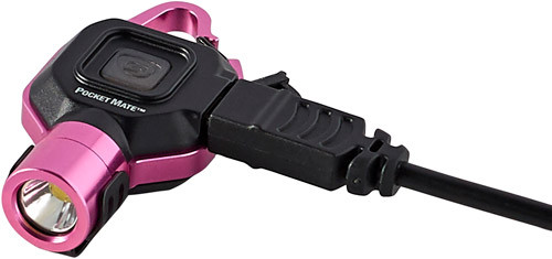 Streamlight Pocket Mate USB Pink Compact EDC Cap Light with Carabiner Clip