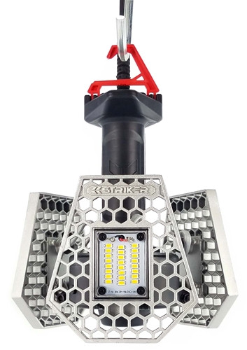 Striker Trilight Shop Light with 3000 Lumens, Motion Sensor, and Adjustable Heads