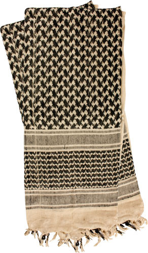 Red Rock Gear KHAKI/BLACK Tactical Shemagh Head Wrap