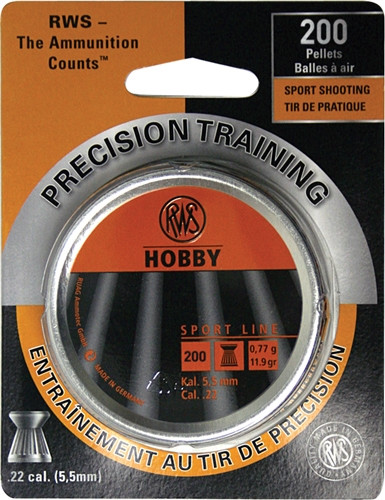 RWS Pellets 22 Hobby 11.9 Grain – Precision Airgun Pellets for Accurate Shooting