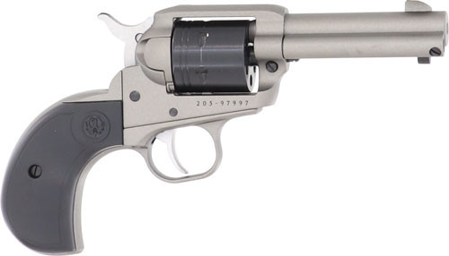 Ruger Wrangler 22LR Revolver with Silver Cerakote Finish and Fixed Sights - 3.75 Inch Barrel