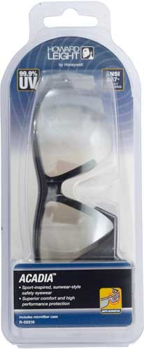 Howard Leight Acadia Glasses with Smoke Lenses and UVExtreme Plus Anti-Fog Coating