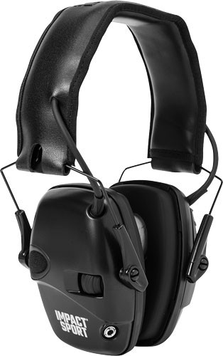 Howard Leight Impact Sport Electronic Ear Muffs – Black, Noise Reduction Rating 22dB