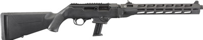 Ruger PC Carbine 9mm Luger Modern Sporting Rifle with 16.1-inch Fluted Barrel and Adjustable Ghost Ring Sights