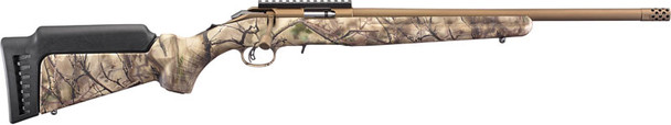 Ruger American .22 WMR Bronze Bolt-Action Sporting Rifle with Detachable Magazine and Threaded Barrel