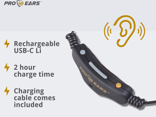 Pro Ears Stealth 28 HTBT Electronic Ear Plug with Bluetooth and Rechargeable Battery
