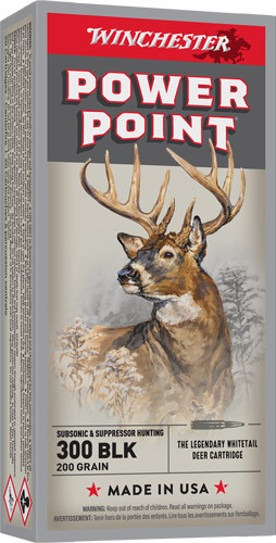 Winchester Ammunition 300 AAC Blackout 200-Grain JACKETED Hollow Point Ammunition
