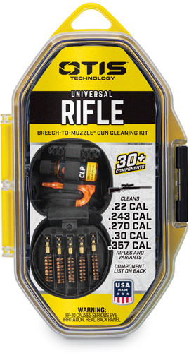 Otis Universal Rifle Cleaning Kit FG210 - Nylon Box with 30" Flex Cable and Slotted Tips