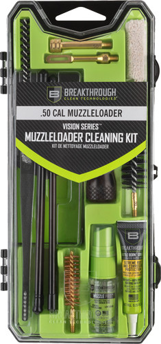 Breakthrough Clean BT-CCC-MZ Muzzleloader Cleaning Kit for .50 Caliber with High-Quality Plastic Case