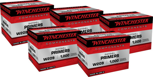 Winchester W209 Shotgun Shell Primers – Reliable All-Weather Ignition for Hunting and Shooting Sports