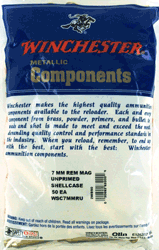 Winchester Unprimed Cases for 7mm Remington Magnum, 50 Pack