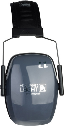 Howard Leight Leightning L1 Ear Muffs with Adjustable Foam Headband and Soft Ear Cushions - Gray/Black, NRR 25 dB