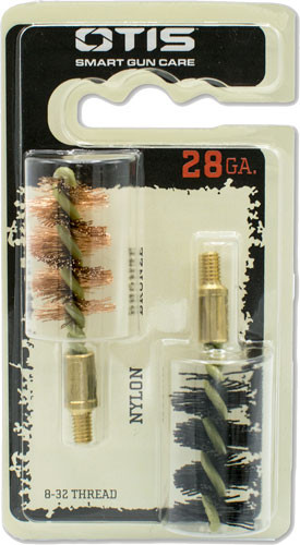 Otis .28 Gauge Bore Brush (Part Number FG-528-NB) – 2-Pack for Firearm Cleaning