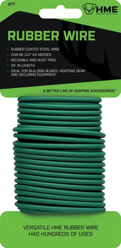 HME Products Rubber Coated Steel Wire 25' Green - Part #HMERTT