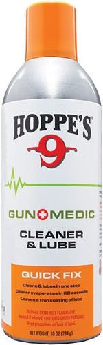 Hoppes Gun Medic 10 oz. Cleaner & Lubricant for Firearms - Quick Clean and High-Performance Lubrication