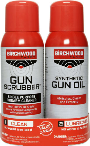 Birchwood Casey B/C Gun Scrubber & Synthetic Gun Oil Two-Pack