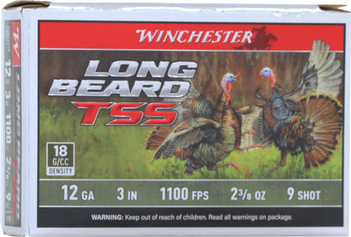 Winchester Ammunition Long Beard TSS 12 Gauge Shotgun Shells - 830 Pellets, Non-Toxic