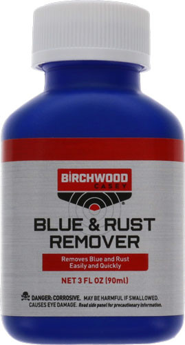 Birchwood Casey B/C Blue & Rust Remover 3 oz. - Effective Rust and Old Blue Removal Solution