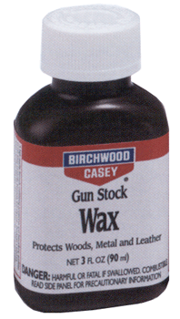 Birchwood Casey B/C Gun Stock Wax 3 oz. Bottle for Wood, Metal, and Leather Protection