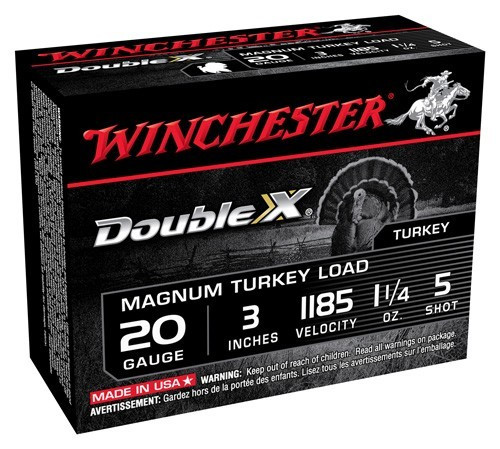 Winchester Ammunition Double-X 20 Gauge 3-Inch Shotshells, #5 Shot, 1-1/4 oz, 1185 FPS
