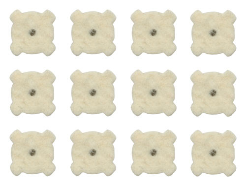 Otis FG2717PDB Felt Cleaning Pads for 7.62mm/AR-10 with 12 Pack