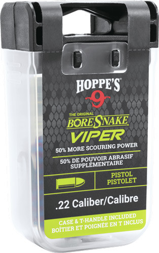 Hoppes BoreSnake Viper Den .22 Caliber Handgun Cleaning Kit with Case and Bore Guide
