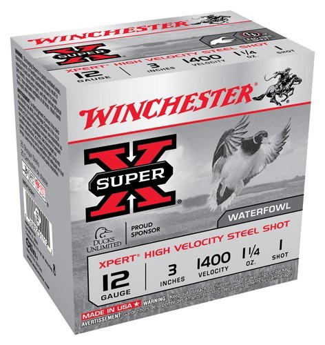 Winchester Ammunition Xpert Steel 12 Gauge 3-inch Shotgun Shells, #1 Shot, 1400 fps, Non-Toxic