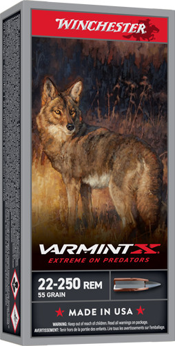 Winchester Ammunition Varmint-XP 22-250 Remington Polymer Tipped 55 Grain Ammunition