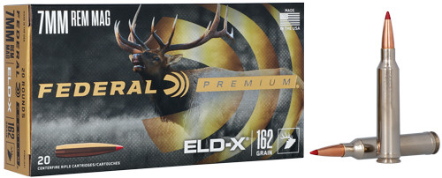 Federal Premium 7mm Remington Magnum Polymer Tipped Rifle Ammunition (P7RELDX1)