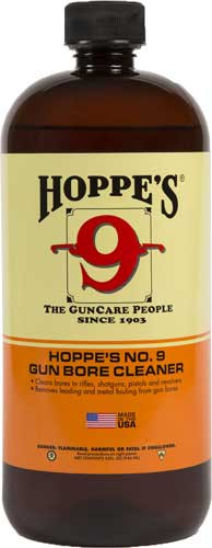 Hoppes #9 Gun Bore Cleaner - 32 oz Deep Penetrating Rifle and Handgun Barrel Cleaning Solution