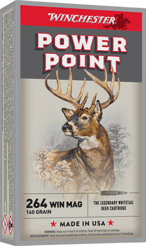 Winchester Ammunition Super-X .264 Winchester Magnum 140 Grain JACKETED SOFT POINT