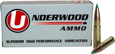 Underwood Ammo 300 AAC Blackout 125-Grain Polymer Tipped Bullets, 20 Rounds per Box