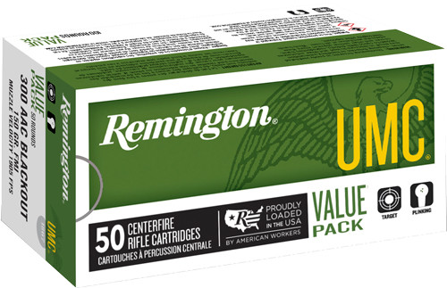 Remington UMC 300 AAC Blackout 150 Grain Full Metal Jacket Ammunition
