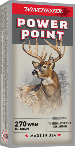 Winchester Super-X 270 WSM 150 Grain Jacketed Soft Point Ammunition