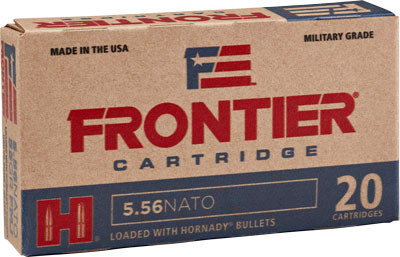 FRONTIER 5.56x45 NATO 68-Grain Jacketed Hollow Point Ammunition – 20 Rounds Per Box