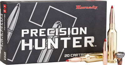 Hornady Precision Hunter .270 Winchester Short Magnum 145 Grain Polymer Tipped Ammunition - 20 Rounds per Box