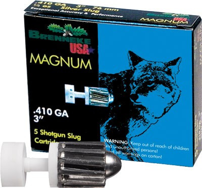 Brenneke USA Classic Mag 410 Slug Ammunition – 3-Inch, 1/4 oz Lead Shot, 1755 FPS Velocity