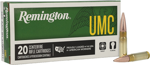 Remington UMC 300 AAC Blackout 220-Grain Jacketed Hollow Point Ammunition