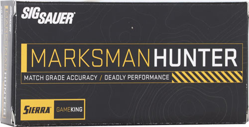 SIG AMMO 308 Win 165 Grain Sierra GameKing Boat Tail, Reloadable, 20 Rounds per Box