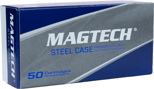 Magtech 9mm Luger 115 Grain Full Metal Jacketed Ammo - Boxer Primed Steel Case