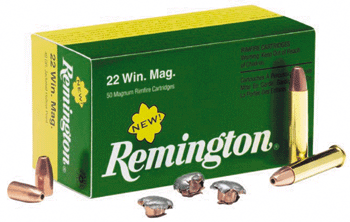 Remington 22WMR 40-Grain Jacketed Hollow Point Ammunition – 50 Rounds per Box