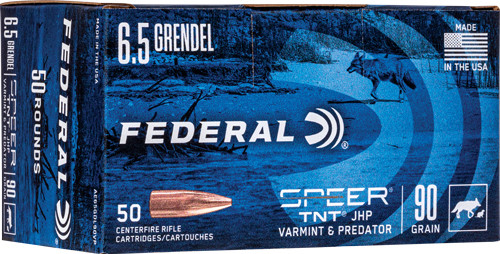 Federal AE 6.5 Grendel 90 Grain JHP Rifle Ammunition - 50 Rounds per Box
