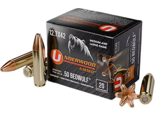 Underwood Ammo 50 Beowulf 375gr XPB Full Metal Jacketed Ammunition