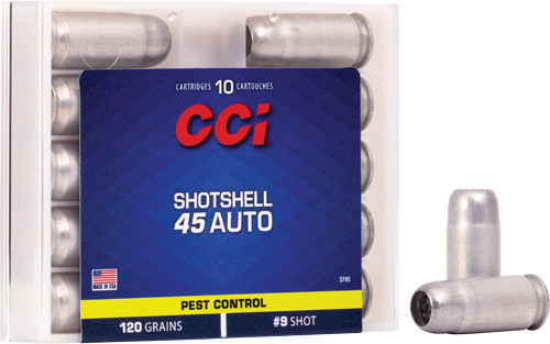 CCI Shotshell 45 ACP 120 Grain - Reliable Shotshell Cartridges for Semi-Automatic Pistols