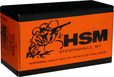 HSM Ammo .223 Remington 52 Grain Match Boat-Tail Hollow Point Ammunition