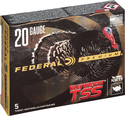Federal Heavyweight TSS 20 Gauge Shotshells, 7 Shot, 1-1/2 Ounce, 1100 FPS - 5 Rounds per Box