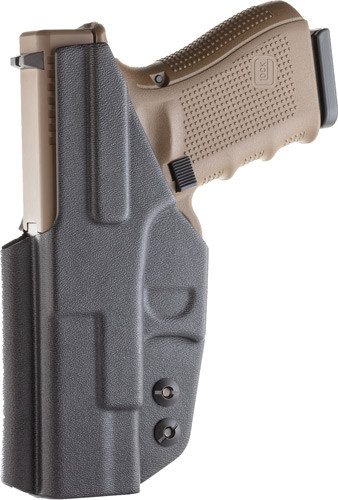 1791 Gunleather KYDEX Inside Waistband Holster for Glock 17 and Similar Autos - Black (Part Number: TAC-IWB-GLOCK-BLK-R)
