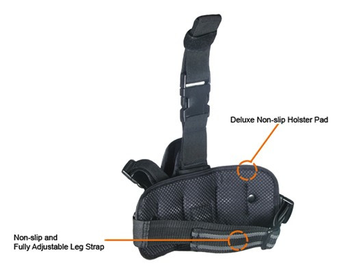 UTG Special Ops Left-Hand Nylon Drop-Leg Holster for Medium & Large Autos